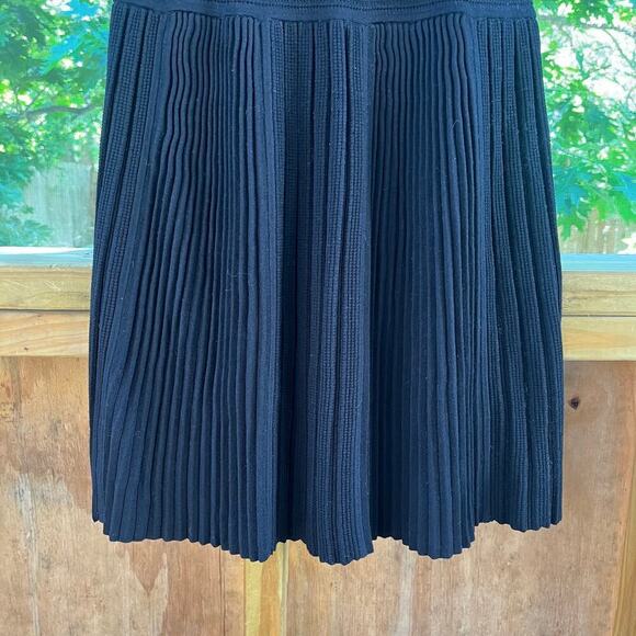 Theory Chloh Enchanted Ribbed Stretch Knit Dress Black Size M - Picture 6 of 10